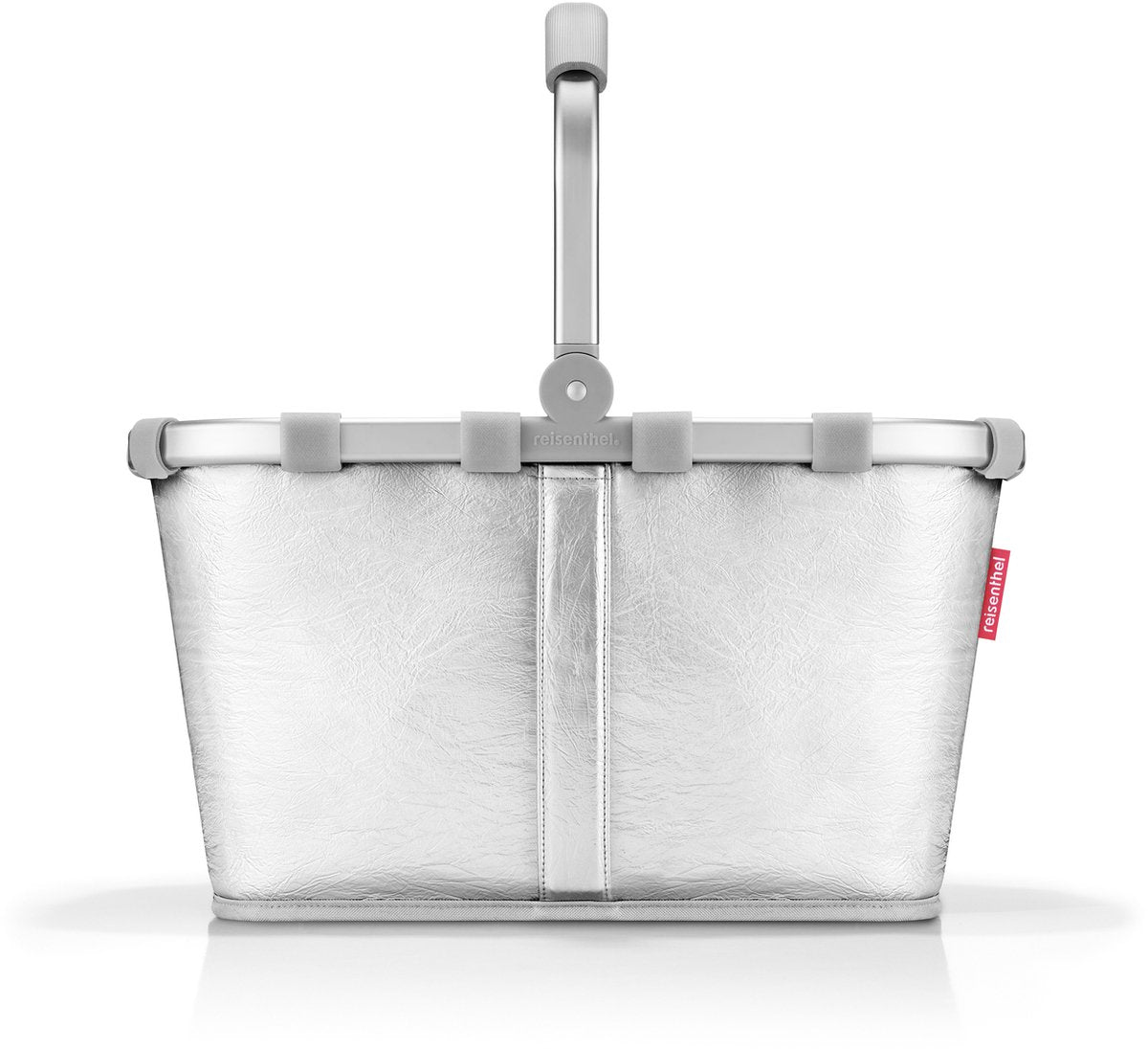 Reisenthel Carrybag Einkaufskorb – 22 l – Silber Crackle Silber
