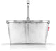 Reisenthel Carrybag Einkaufskorb – 22 l – Silber Crackle Silber