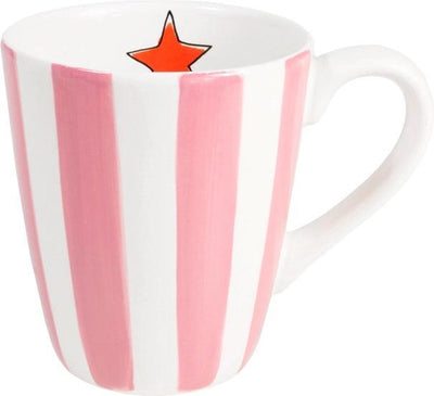 Blond Amsterdam uni rosa gestreifter Becher - 0,35 l