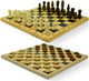 Hot Games Schach-Dame-Set aus Holz, bedruckt, 29 x 29 cm.
