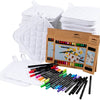 Creativ Company Group Set Topflappen mit Markern, schwarz, weiß, 1 Set