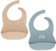 Jollein Baby-Lätzchen aus Silikon – für unterwegs – 2er-Pack