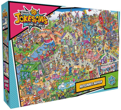 Gibsons – Jokesaws: Midsummer Mayhem (von Phil Dobson) – 1000 Teile 68 x 49 cm (B x H) – Puzzle für Erwachsene