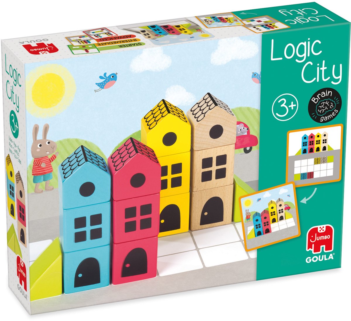 Jumbo Goula – logisches Stadt-Lernspiel für Vorschulkinder