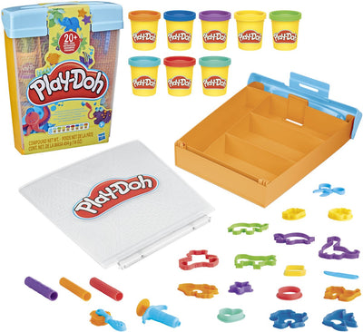 Aufbewahrungsset mit Play-Doh-Fantasietieren – 8 Tontöpfe