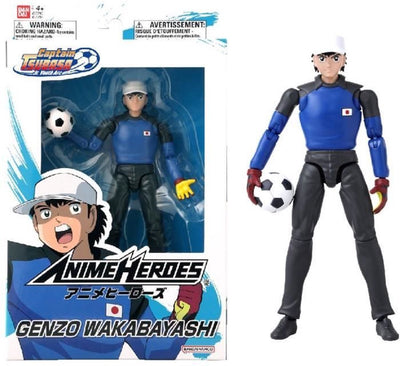 Bandai – Anime-Helden – Captain Tsubasa – Anime-Helden-Figur 17 cm – Genzo Wakabayashi – Actionfigur mit Zubehör – Manga-Figur – 37792