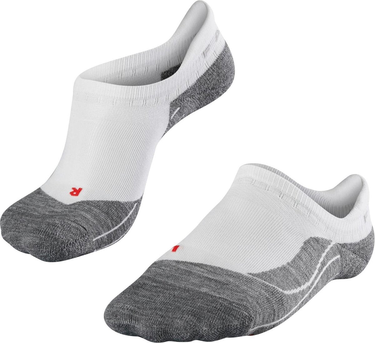 Falke ru4 Invisible Anti-Blister Baumwoll-Funktionsmaterial Laufsocken Damen Weiß – Größe 41-42