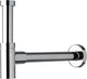 Plieger Mini-Siphon-Waschtisch – 5 4 – mit 25 cm Wandrohr und Rosette – Chrom