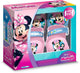 Minnie-Set aus Rollschuhen und Schutzkleidung – mn432035 – mit Ellbogen- und Knieschützern – rosa