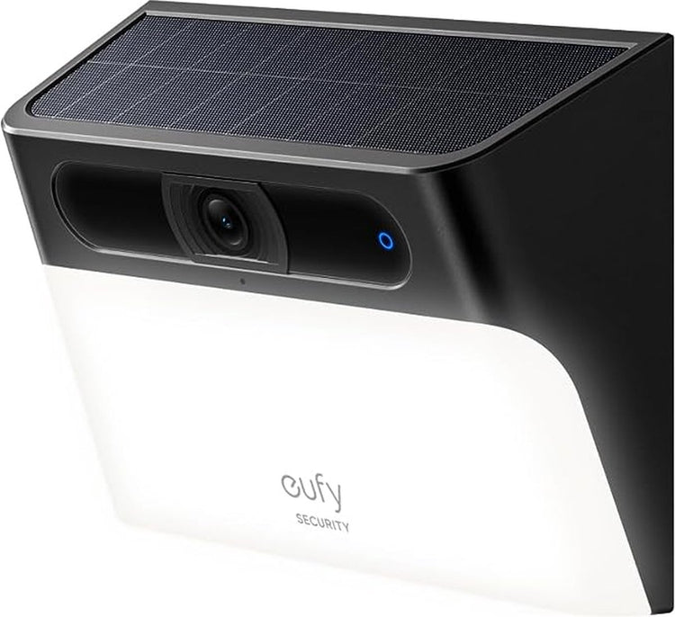 Eufy Sicherheits-Solar-Wandleuchte Kamera S120 – Wandleuchte – kabellose Überwachungskamera mit integrierter Solar-LED-Wandleuchte – Farb-Nachtsicht – KI-Bewegungserkennung – Zwei-Wege-Audio – IP65 wetterfest – keine Abonnementgebühren