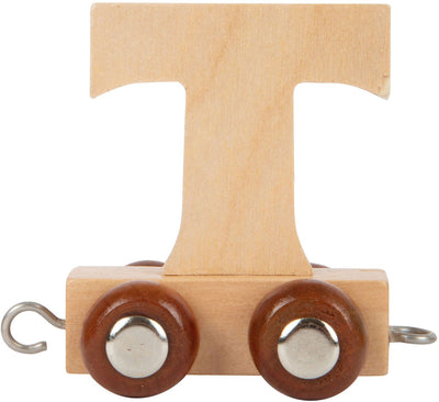 Kleiner Fuß - Holzschrift - T - 12 Stücke