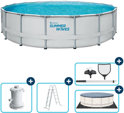 Sommerwellen Schwimmbad Elite Rahmen 549 x 132 cm + Filterpumpe