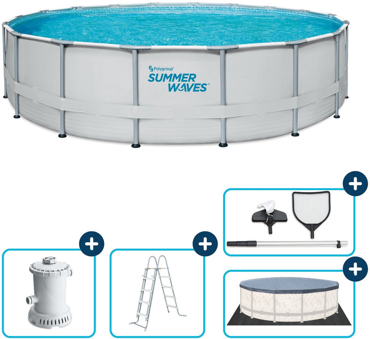 Sommerwellen Schwimmbad Elite Rahmen 549 x 132 cm + Filterpumpe