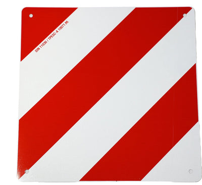 Langes Ladungsmarkierungsschild 42,3 cm rot und weiß