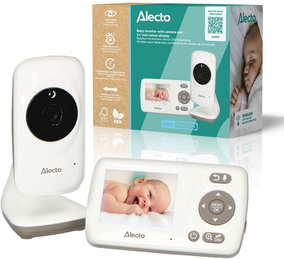 Alecto Babyphone mit Kamera – DVM71 – neue Version – Nachtsicht – energiesparend und erweiterbar – Weiß