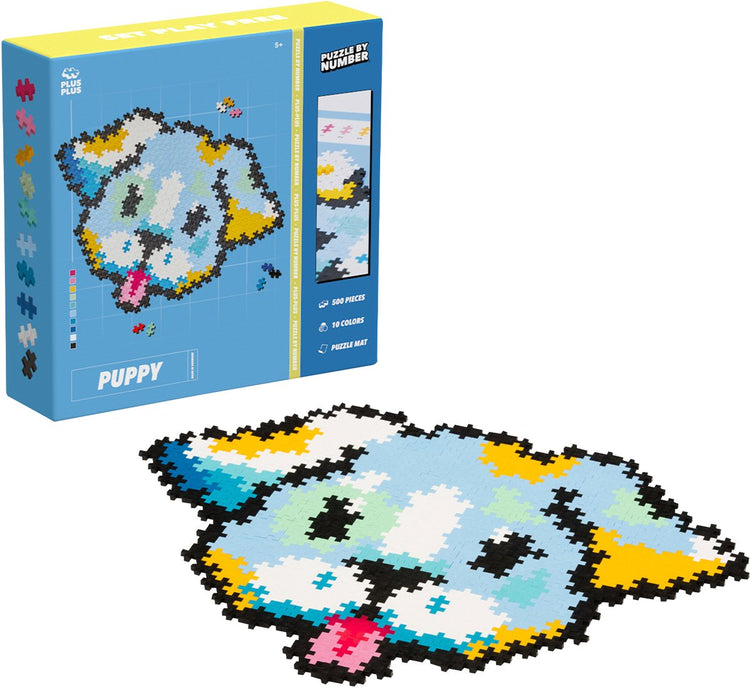 Plus plus plus-plus Puzzle nach Zahlen Hund 500 Stück (3961)