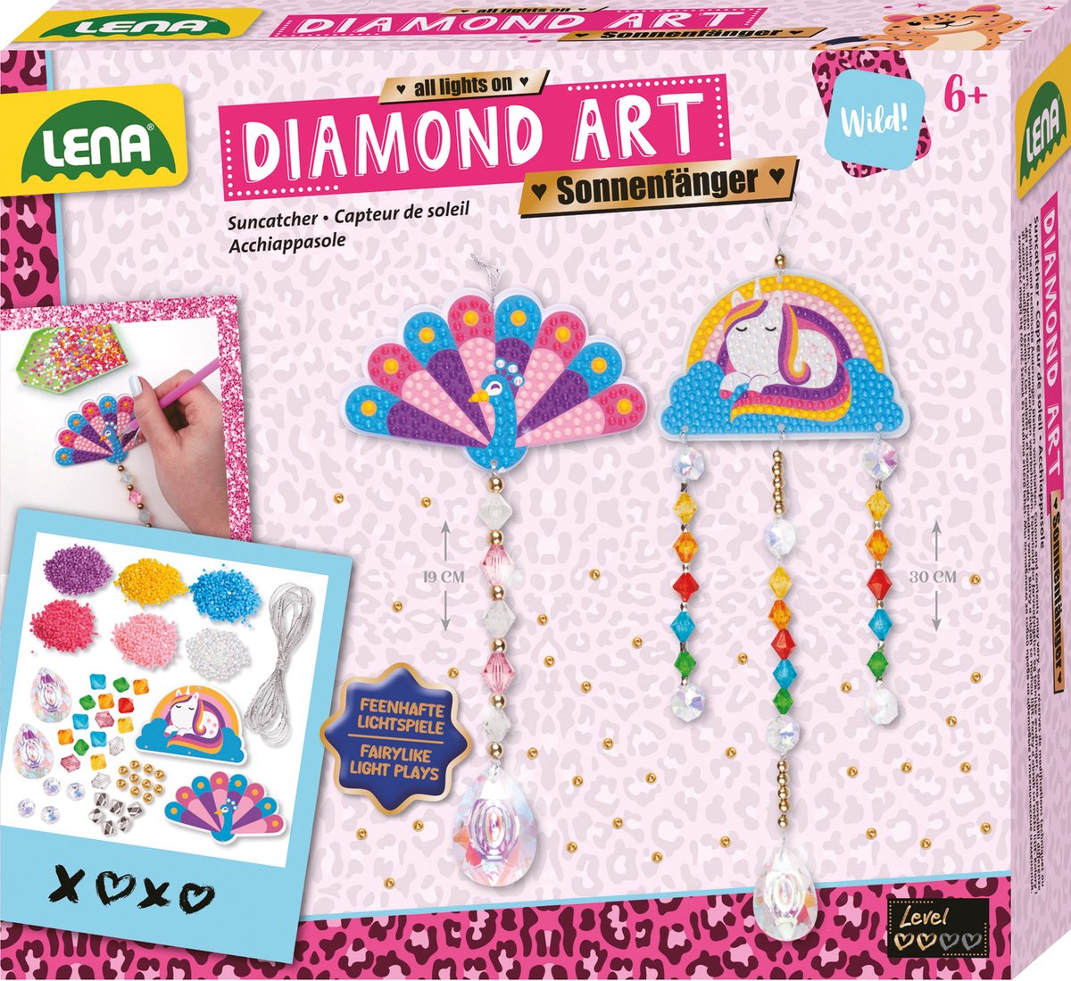 Lena Diamond Art Sonnenfänger-Bastelset – farbenfrohes kreatives Spielzeug.