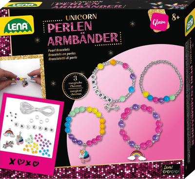 Lena Perlenarmbänder Einhorn mit Ärmel.