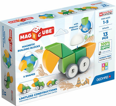 Geomag Magicube Recycling-Formenräder – magnetische Bausteine – 13-teilig – ab 4 Jahren