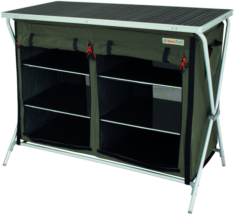 Eurotrail Campingschrank Brocas 110 x 52 x 90 cm Aluminium Anthrazit