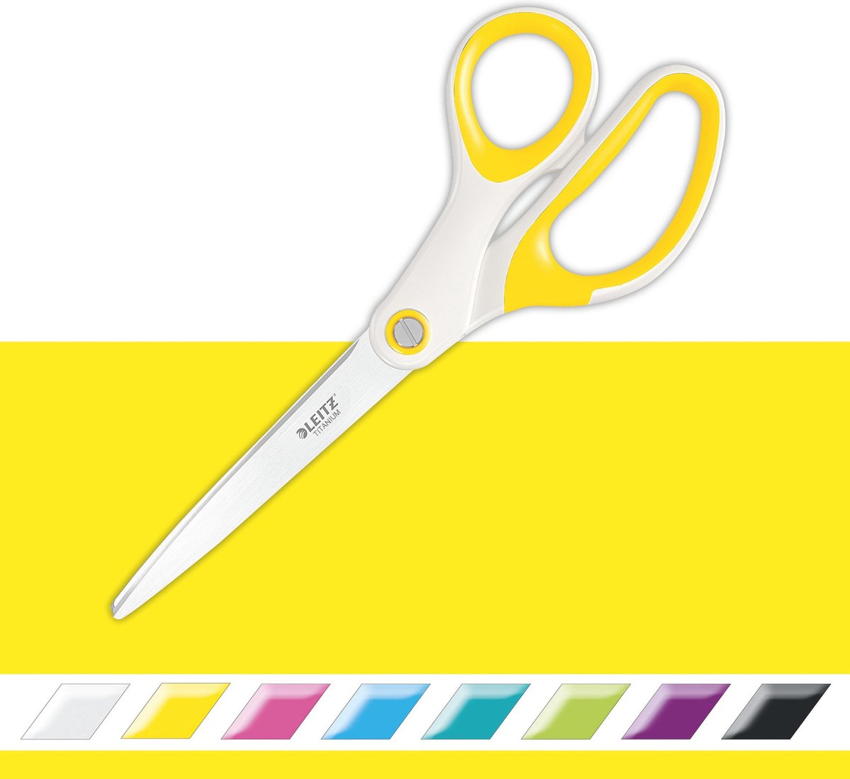 Leitz wow Titan-Edelstahl-Schere – gelb