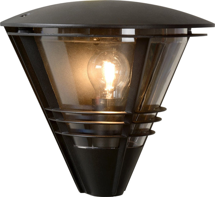 Lucide Livia – Wandleuchte drinnen und draußen – 1xE27 – IP44 – Schwarz