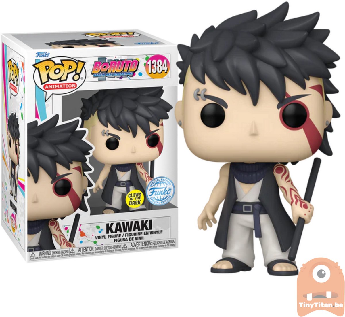 Funko-Pop! Boruto Naruto Next Generations – Kawaki #1384 leuchtet im Dunkeln, exklusiv für AAA-Anime