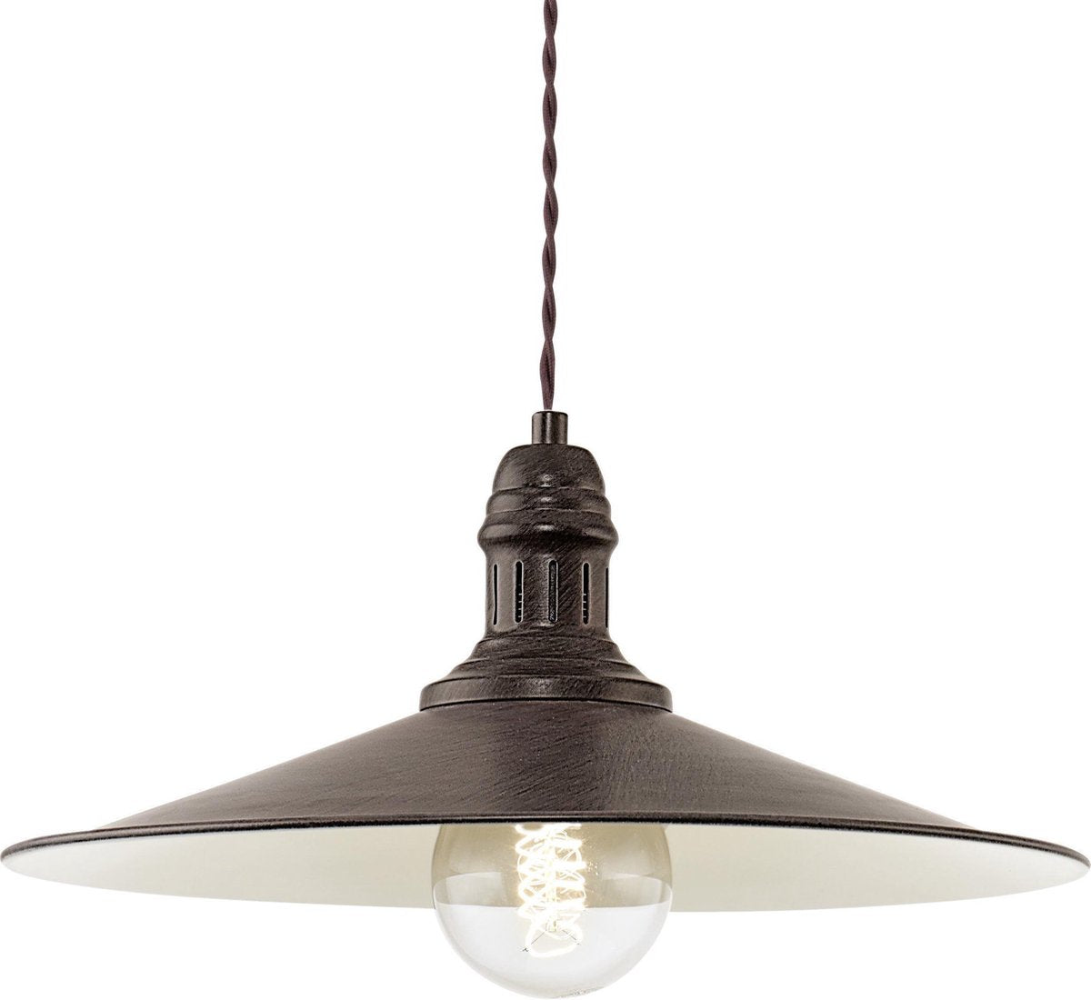 Eglo Stockbury - Hängelampe - 1 Licht - ø360mm. - Antikbraun, Beige