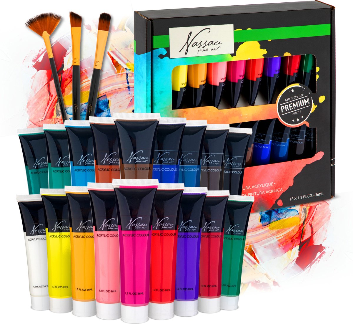Kreative Handwerksgruppe Acrylfarbe, 18 x 36 ml