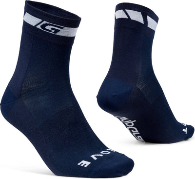 Gripgrab – klassische, normal geschnittene Sommer-Radsocken 1 Paar Coolmax-Radsocken – Marineblau – Unisex – Größe XS (35–38)