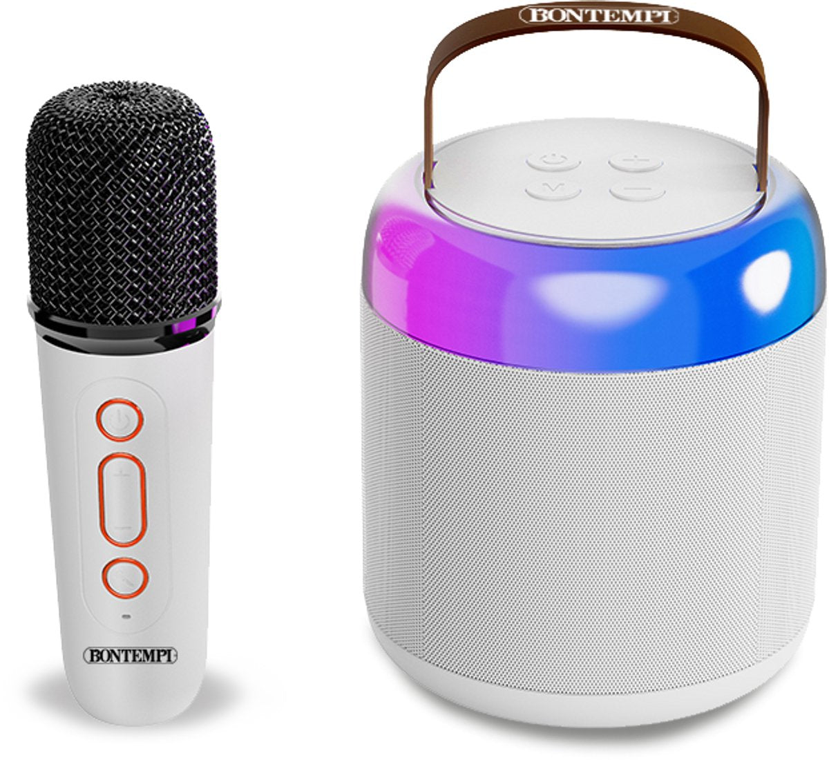 Bontempi Spa Bontempi – kabelloser Mini-Lautsprecher – inkl. kabellosem Mikrofon – Lichteffekte