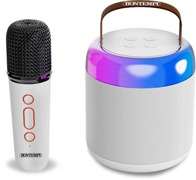 Bontempi Spa Bontempi – kabelloser Mini-Lautsprecher – inkl. kabellosem Mikrofon – Lichteffekte