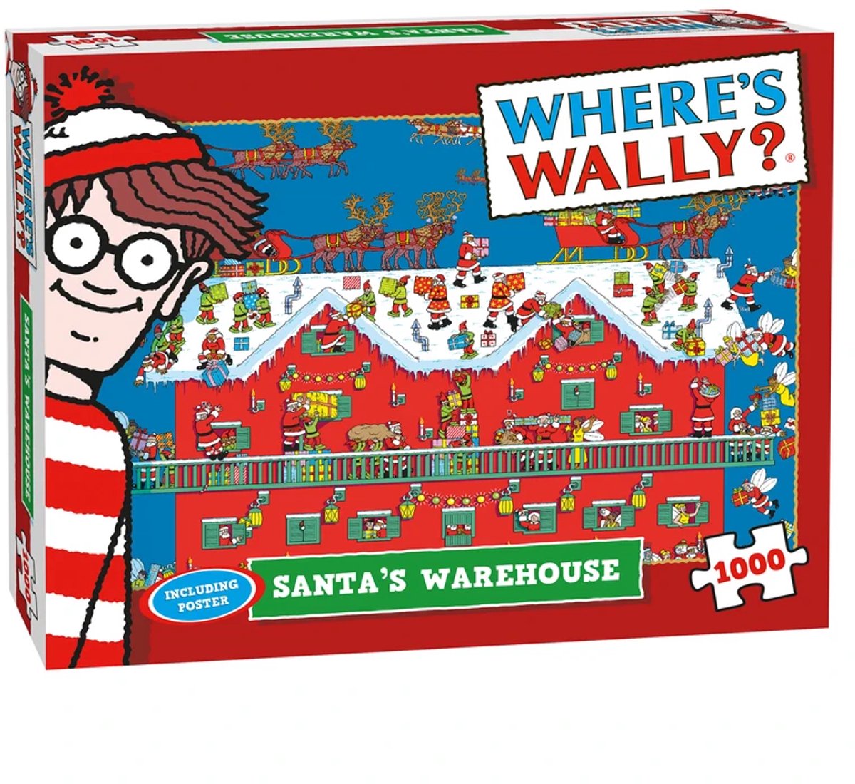 Wo ist Wally Weihnachtspuzzle Wo ist Wally Santa's Warehouse 1000 Teile