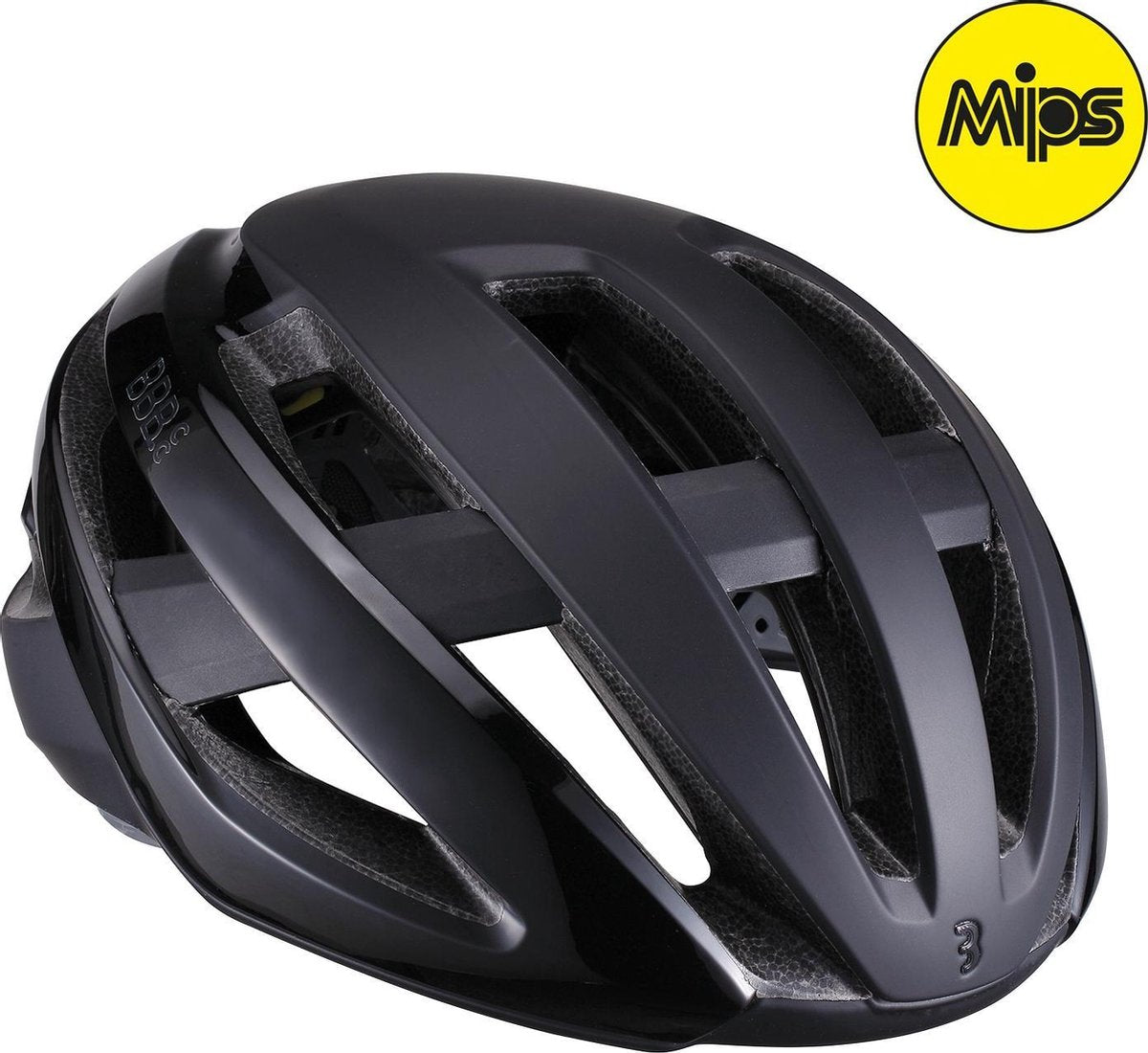 BBB Cycling Maestro Mips Fahrradhelm – zusätzliche Sicherheit – Sporthelm Erwachsene – Rennrad – mattschwarz – Größe L – BHE-10