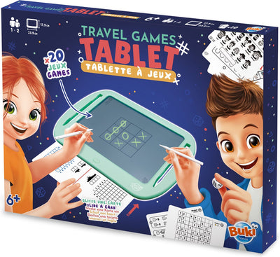 Buki France Buki – Schreibtafel mit 20 Brettspielen – Reisespiele