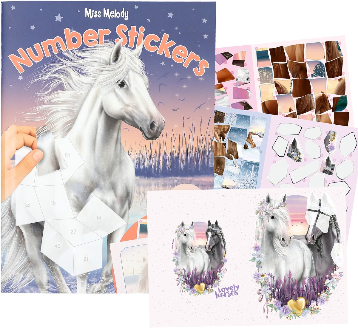 Depesche – Miss Melody Nummernaufkleber – Stickerbuch