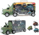 World of Dinosaurier Dinotruck mit 3 Zugverkehrautos