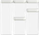 Curver Kara Vorratskanister – Set 0,5l + 2x1,2l + 1,8l + 2,4l – weiß