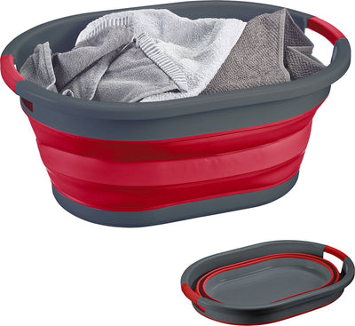 Westmark Wäschekorb – faltbarer Wäschekorb, platzsparend und praktisch, Griffe, zur Aufbewahrung oder als Organizer geeignet, ideal für Tiny Living – 24 Liter