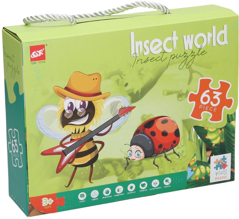 Beinpuzzle Insektenwelt, 63Rst.