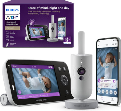 Philips Avent Premium Connected Babyphone mit Kamera und App – Atem- und Schlaferkennung – scd973 26