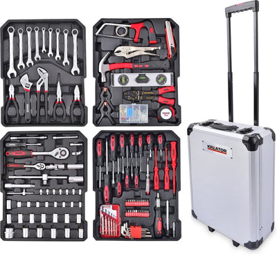 Kreator krt951011 Werkzeugkoffer – 253 Teile – Trolley