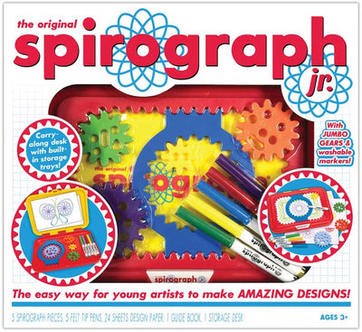 Das kreative Zeichenset Spirograph Junior – für Kinder ab 3 Jahren – regt die Kreativität an