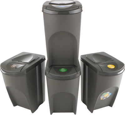 Prosperplast Sortibox-Trennbehälter-Set 4x35l - Grau