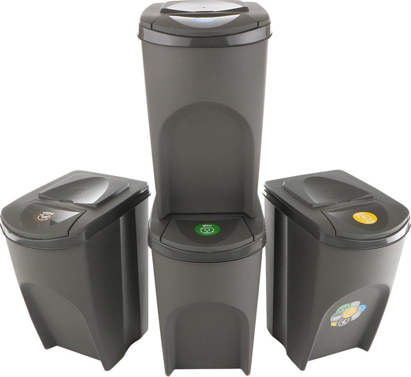 Prosperplast Sortibox-Trennbehälter-Set 4x35l - Grau