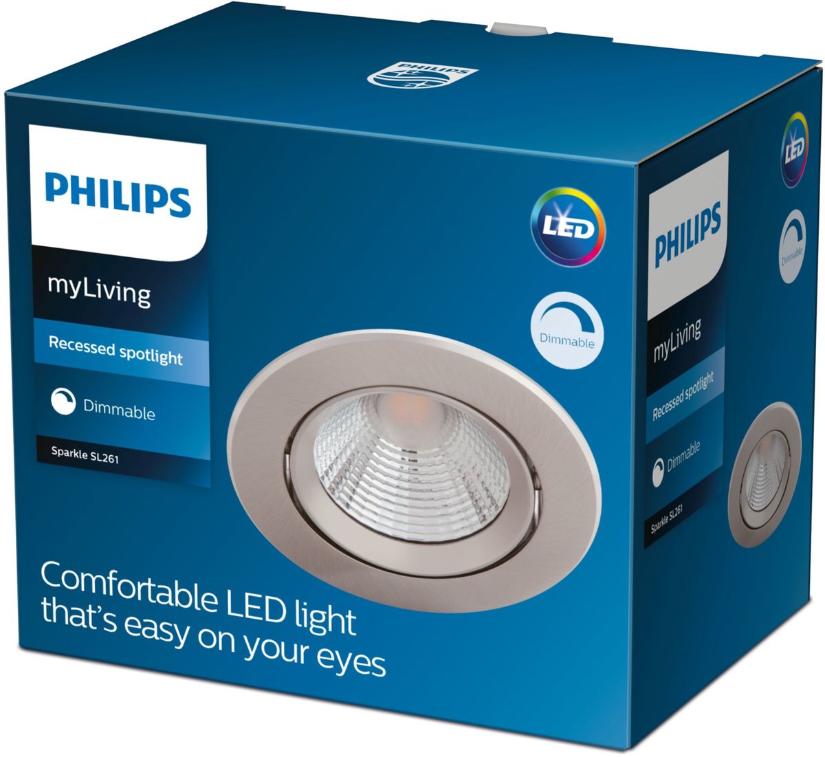 Philips LED Philips Sparkle Einbaustrahler – 3-flammig – Nickel