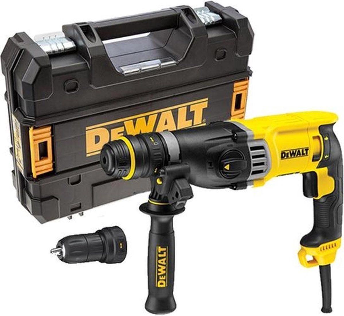 Dewalt d25144k 28 mm SDS+ Kombihammer mit Schnellwechsel-Bohrfutter | 900 W 3,0 J – d25144k-qs