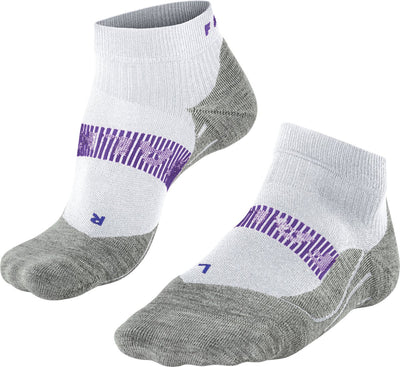 Falke ru4 cool kurze Anti-Blasen-Funktionsmaterial-Laufsocken Damen weiß – Größe 39-40
