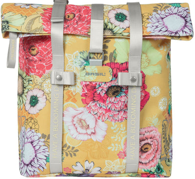 Basilikum Bloom Field Bicycle Shopper, Gelb, recycelter Kappe, wasserdichtes, verstellbares Schultergurt