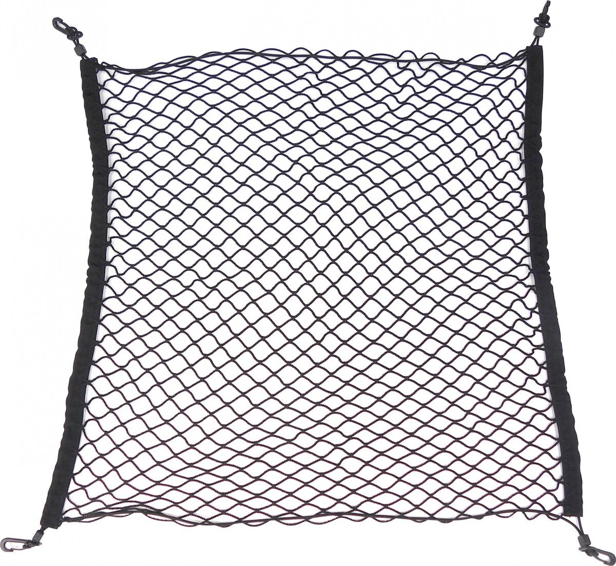 Carpoint Kofferraumnetz 75x85 cm - elastisch - mit 4 Haken - universell - zur Gepäcksicherung - Polyester - Autozubehör